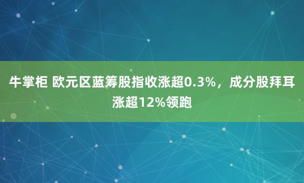 牛掌柜 欧元区蓝筹股指收涨超0.3%，成分股拜耳涨超12%领跑